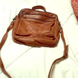 Men’s leather satchel